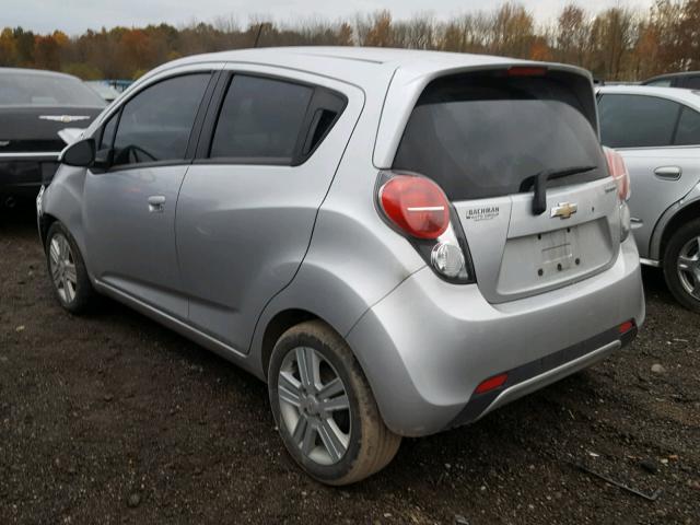 KL8CA6S95EC542573 - 2014 CHEVROLET SPARK LS SILVER photo 3