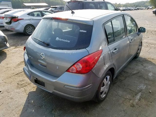 3N1BC13E77L457336 - 2007 NISSAN VERSA S GRAY photo 4