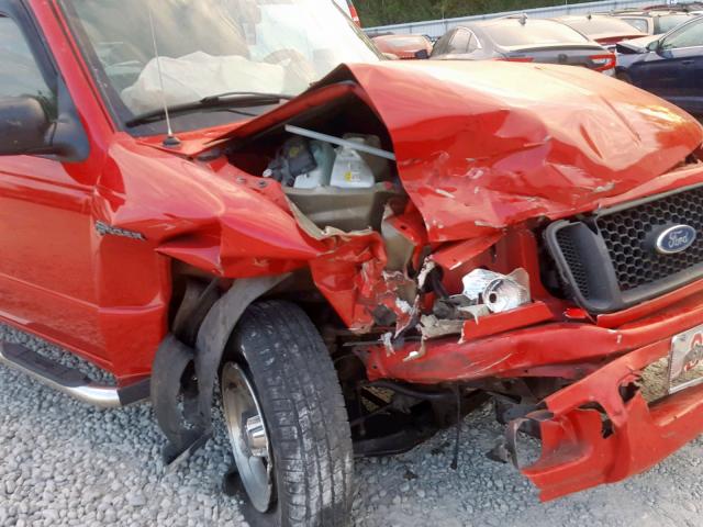 1FTYR14E14PA72942 - 2004 FORD RANGER SUP RED photo 9