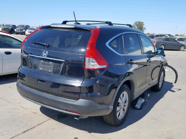 2HKRM3H70CH511746 - 2012 HONDA CR-V EXL BLACK photo 4