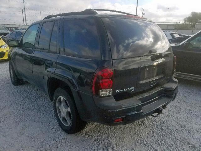 1GNDT13SX72273352 - 2007 CHEVROLET TRAILBLAZE BLACK photo 3