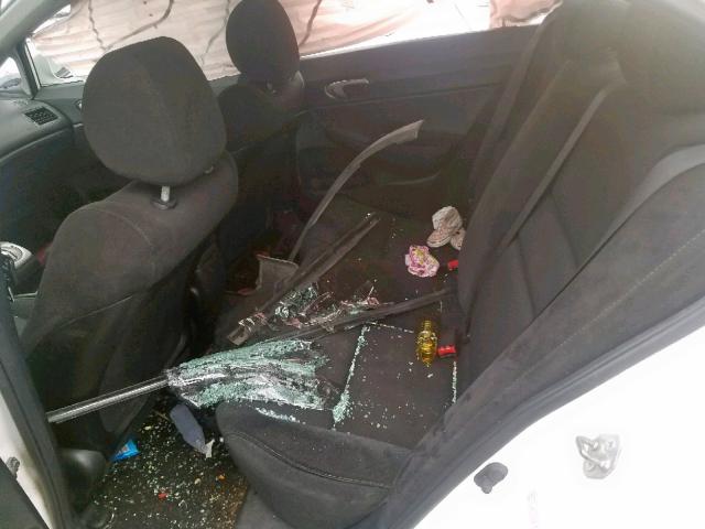 2HGFA1F69AH506109 - 2010 HONDA CIVIC LX-S თეთრი ფოტო 6