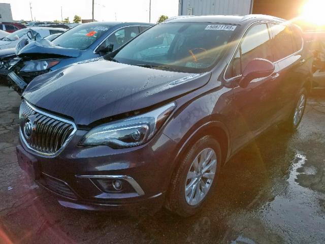 LRBFXBSA6HD223251 - 2017 BUICK ENVISION E BROWN photo 2