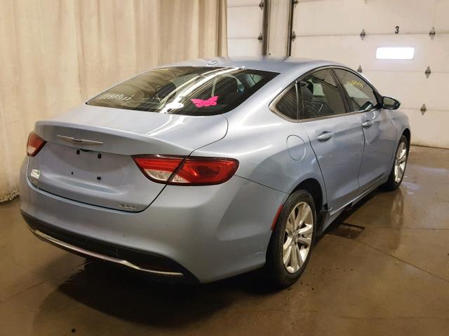 1C3CCCAB4FN666252 - 2015 CHRYSLER 200 LIMITE BLUE photo 4