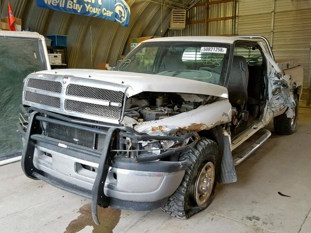 3B7KC23651G813326 - 2001 DODGE RAM 2500 WHITE photo 2