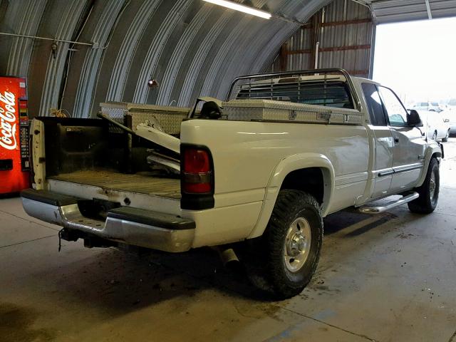 3B7KC23651G813326 - 2001 DODGE RAM 2500 WHITE photo 4