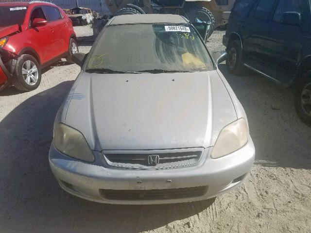 1HGEJ6222XL091609 - 1999 HONDA CIVIC DX SILVER photo 9