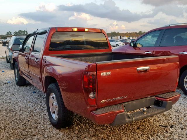1GCDSCF9XB8130620 - 2011 CHEVROLET COLORADO L BURGUNDY photo 3
