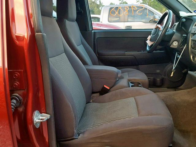 1GCDSCF9XB8130620 - 2011 CHEVROLET COLORADO L BURGUNDY photo 5