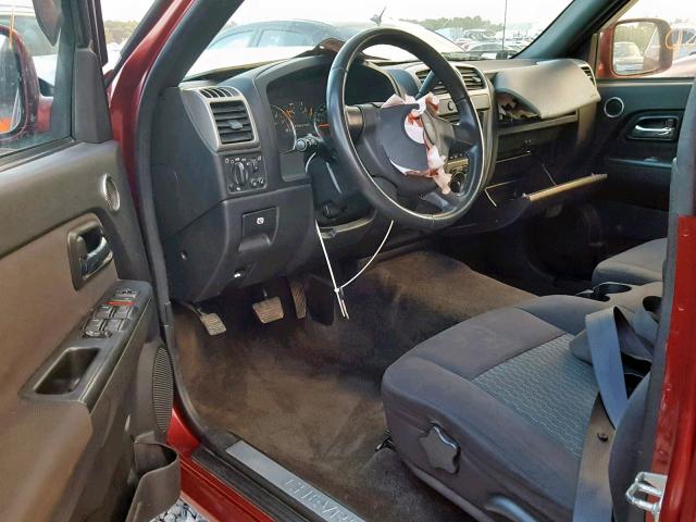 1GCDSCF9XB8130620 - 2011 CHEVROLET COLORADO L BURGUNDY photo 9