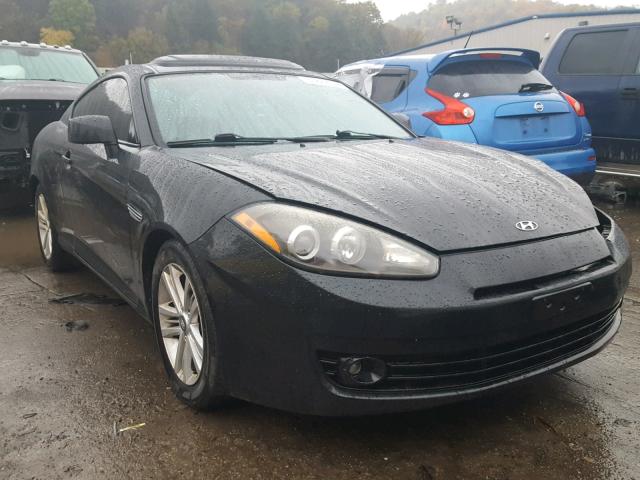 KMHHM66D17U255341 - 2007 HYUNDAI TIBURON GS BLACK photo 1