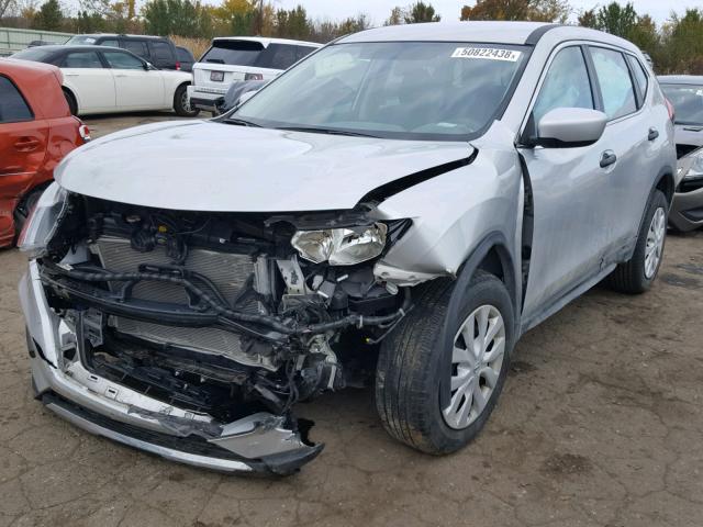 5N1AT2MV8HC783152 - 2017 NISSAN ROGUE SV SILVER photo 2