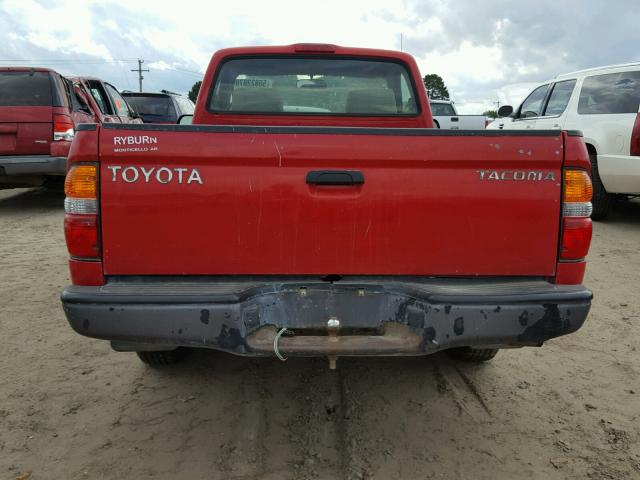 5TENL42N44Z423943 - 2004 TOYOTA TACOMA RED photo 6