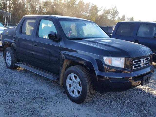 2HJYK16556H500466 - 2006 HONDA RIDGELINE BLACK photo 1