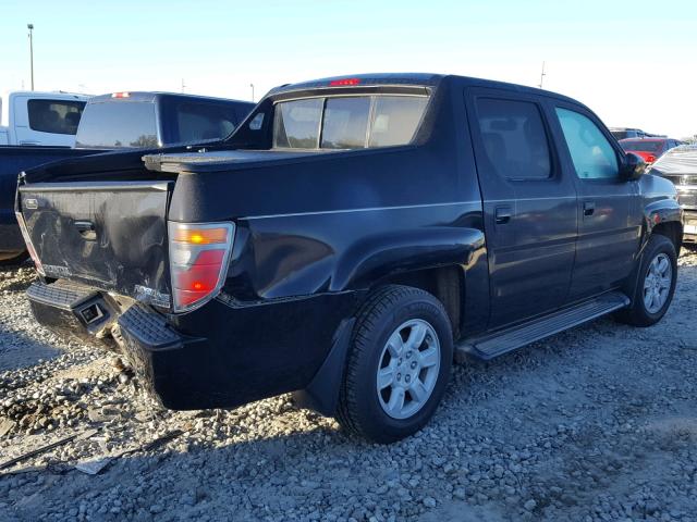 2HJYK16556H500466 - 2006 HONDA RIDGELINE BLACK photo 4