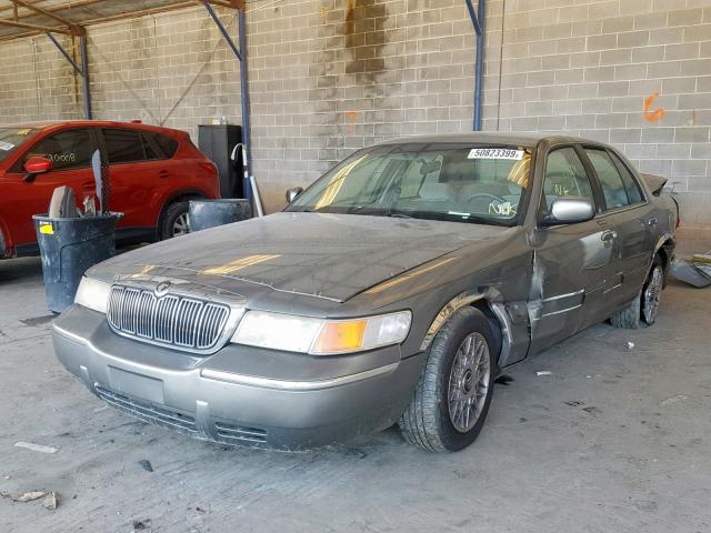 2MEFM74W3YX650720 - 2000 MERCURY GRAND MARQ GRAY photo 2