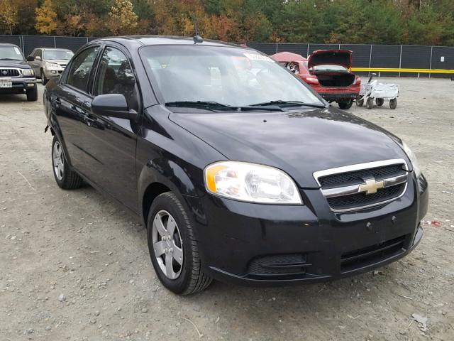 KL1TD5DE4BB185737 - 2011 CHEVROLET AVEO LS BLACK photo 1