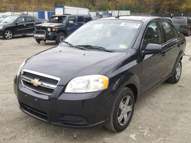 KL1TD5DE4BB185737 - 2011 CHEVROLET AVEO LS BLACK photo 2
