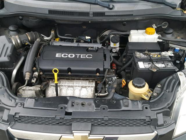 KL1TD5DE4BB185737 - 2011 CHEVROLET AVEO LS BLACK photo 7