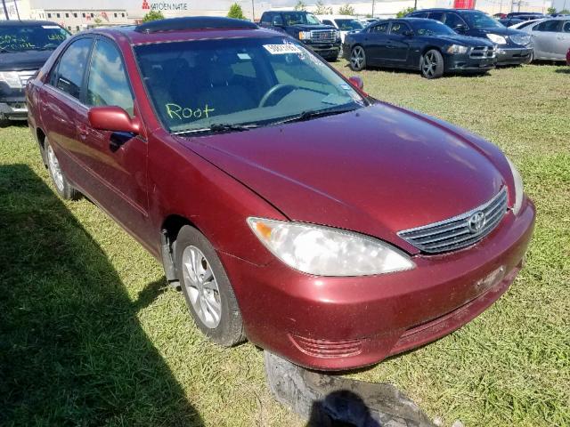 4T1BF32K16U116280 - 2006 TOYOTA CAMRY LE RED photo 1