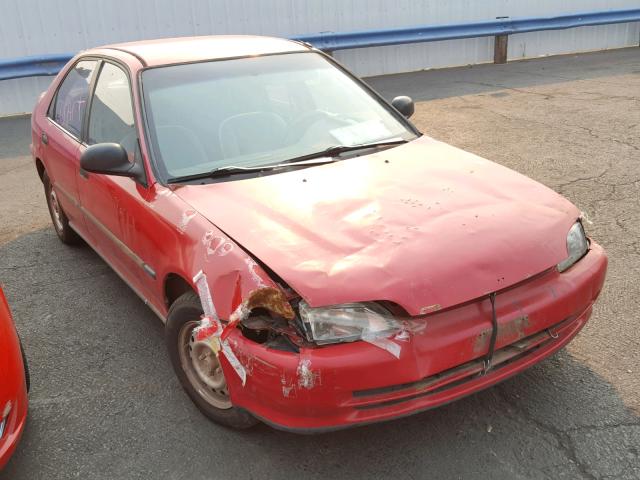 1HGEG8647SL019478 - 1995 HONDA CIVIC DX RED photo 1