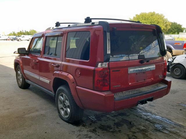 1J8HH58286C216192 - 2006 JEEP COMMANDER 红色 照片 3