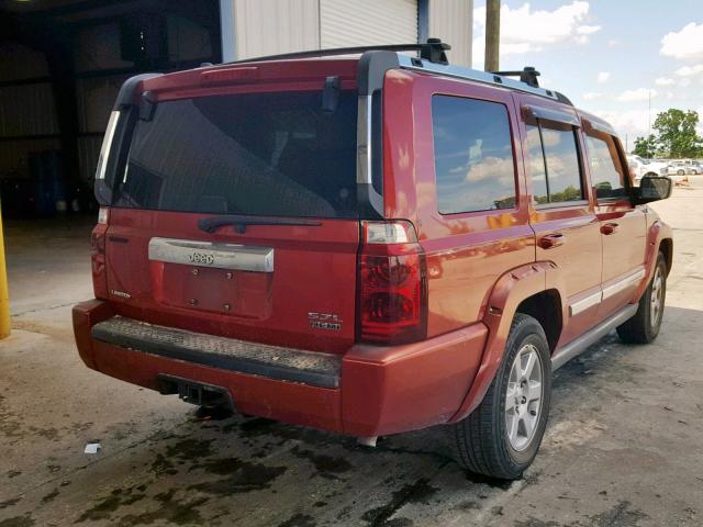 1J8HH58286C216192 - 2006 JEEP COMMANDER 红色 照片 4
