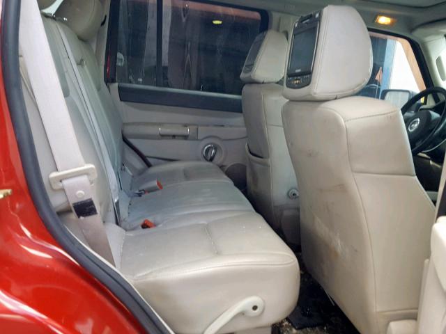 1J8HH58286C216192 - 2006 JEEP COMMANDER 红色 照片 6