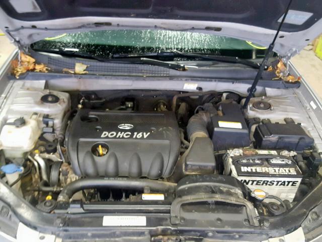 5NPET46C58H361714 - 2008 HYUNDAI SONATA GLS SILVER photo 7