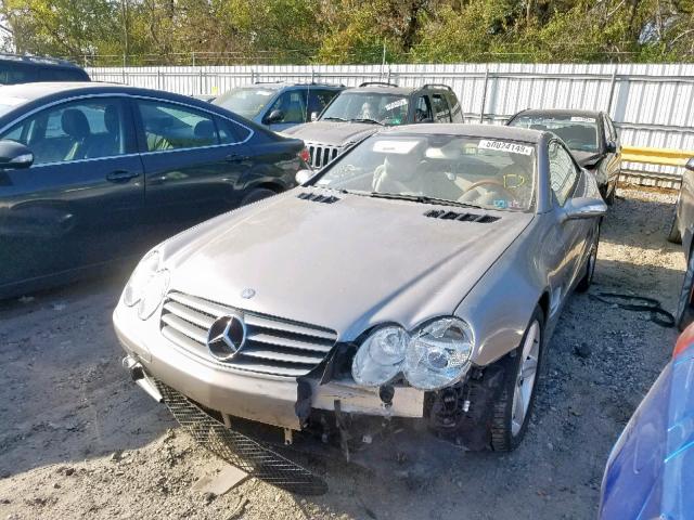 WDBSK75F75F106506 - 2005 MERCEDES-BENZ SL 500 SILVER photo 2