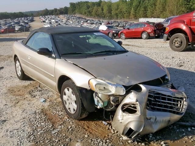 1C3EL45R56N282907 - 2006 CHRYSLER SEBRING TAN photo 1