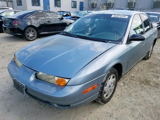 1G8ZH52892Z183925 - 2002 SATURN SL1 BLUE photo 2