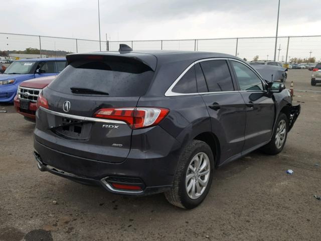 5J8TB4H59GL020210 - 2016 ACURA RDX TECHNO CHARCOAL photo 4