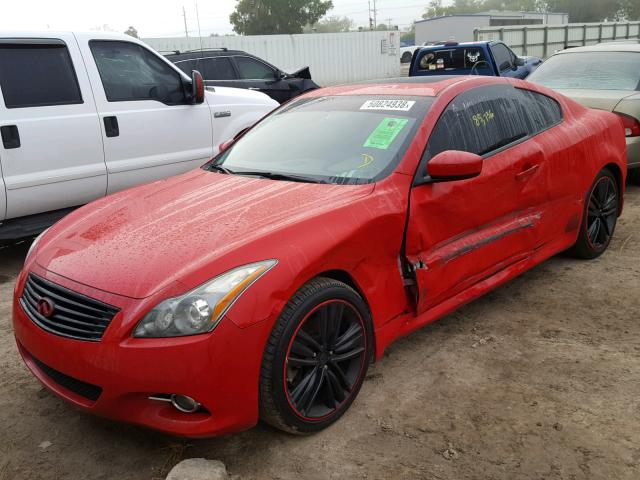 JN1CV6EK5BM211897 - 2011 INFINITI G37 BASE RED photo 2