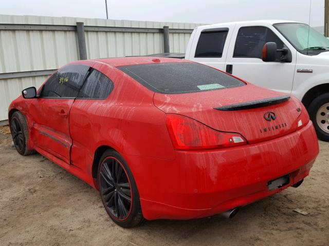 JN1CV6EK5BM211897 - 2011 INFINITI G37 BASE RED photo 3