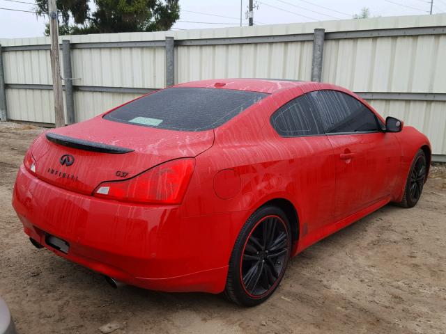 JN1CV6EK5BM211897 - 2011 INFINITI G37 BASE RED photo 4