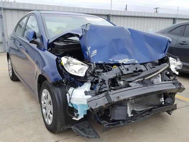 KMHCT4AE1HU301009 - 2017 HYUNDAI ACCENT SE BLUE photo 1