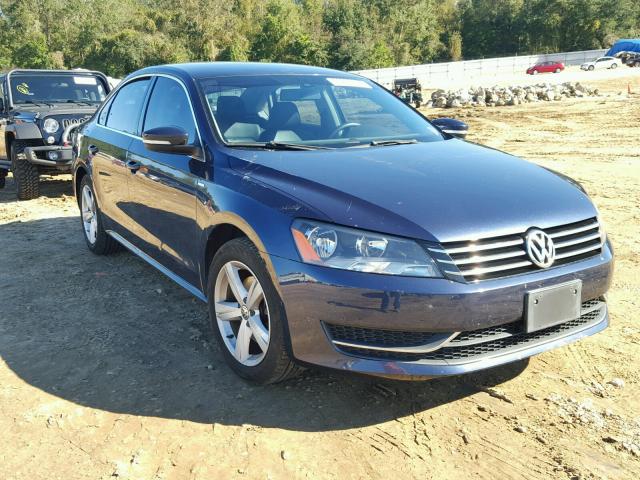 1VWAT7A37EC042570 - 2014 VOLKSWAGEN PASSAT S BLUE photo 1