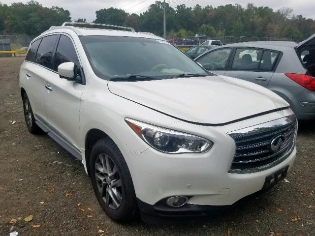 5N1AL0MMXDC326218 - 2013 INFINITI JX35 WHITE photo 1