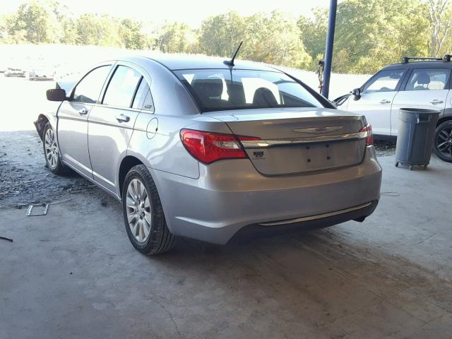 1C3CCBAB3DN579384 - 2013 CHRYSLER 200 LX SILVER photo 3