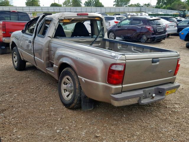 1FTYR14763PB16853 - 2003 FORD RANGER SUP TAN photo 3