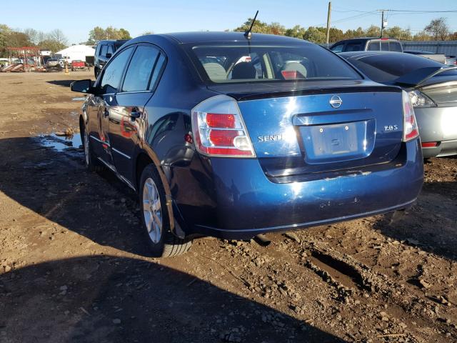 3N1AB61E97L715015 - 2007 NISSAN SENTRA 2.0 BLUE photo 3