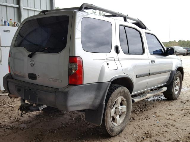 5N1ED28T84C613374 - 2004 NISSAN XTERRA XE SILVER photo 4