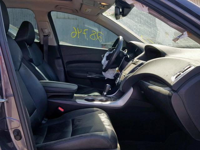 19UUB1F55JA009424 - 2018 ACURA TLX TECH GRAY photo 5