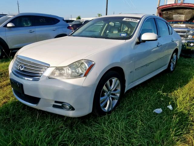 JNKCY01E19M800195 - 2009 INFINITI M35 BASE WHITE photo 2