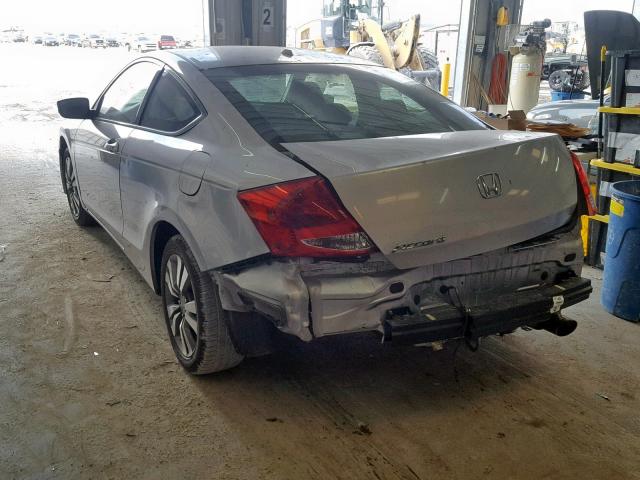 1HGCS1B81CA019172 - 2012 HONDA ACCORD EXL SILVER photo 3