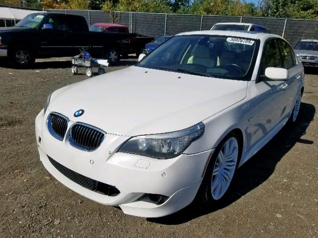 WBANW535X9CT56067 - 2009 BMW 550 I WHITE photo 2