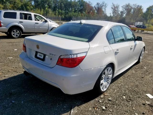 WBANW535X9CT56067 - 2009 BMW 550 I WHITE photo 4