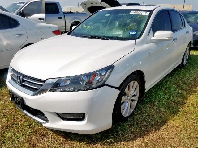 1HGCR2F87EA262404 - 2014 HONDA ACCORD EXL WHITE photo 2