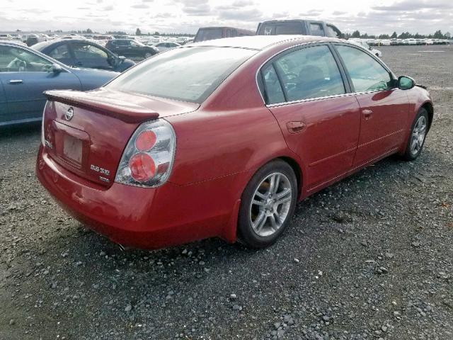 1N4BL11E15N450515 - 2005 NISSAN ALTIMA SE MAROON photo 4